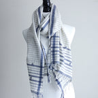 Organic Cotton Wrap with Tassels Handwoven Genetically Pure Organic Kala Cotton Scarf White 23x76 multiple designs