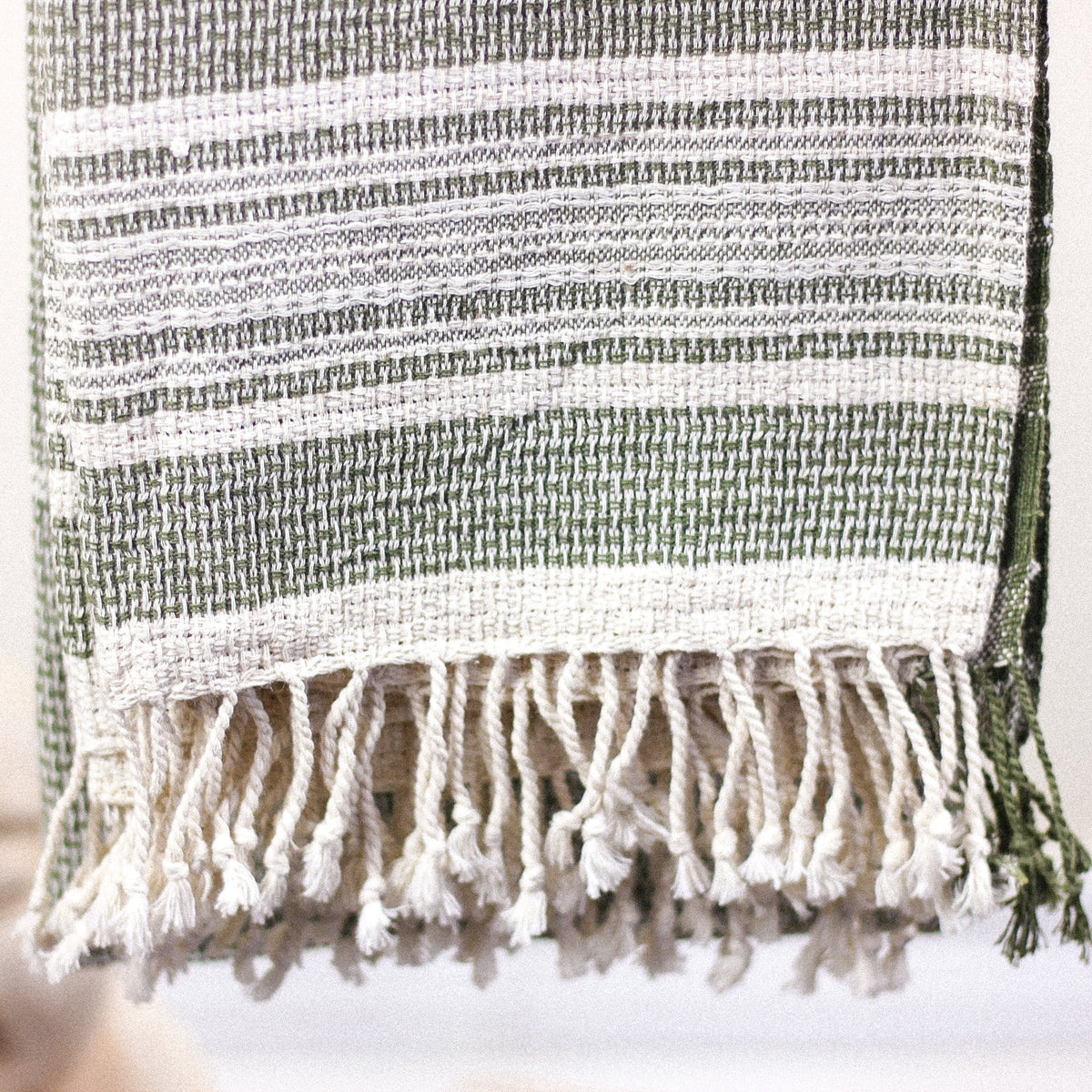 100 Organic Cotton Decorative Bath Towel Genetically Pure Organic Kala Cotton Hand Woven Towel Green 30x58