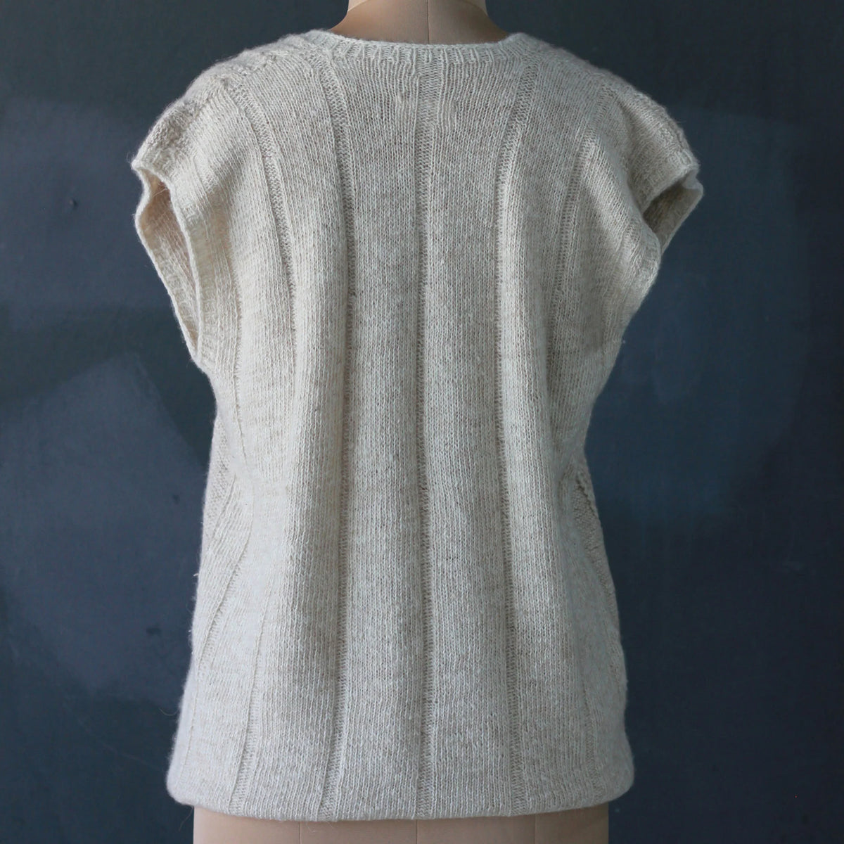 Handspun Pure Pashmina Cashmere V Neck Sweater Vest