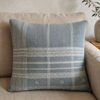 Handwoven 100 Wool Organic Cotton Cushion Cover with Tassels 20x20 Pair