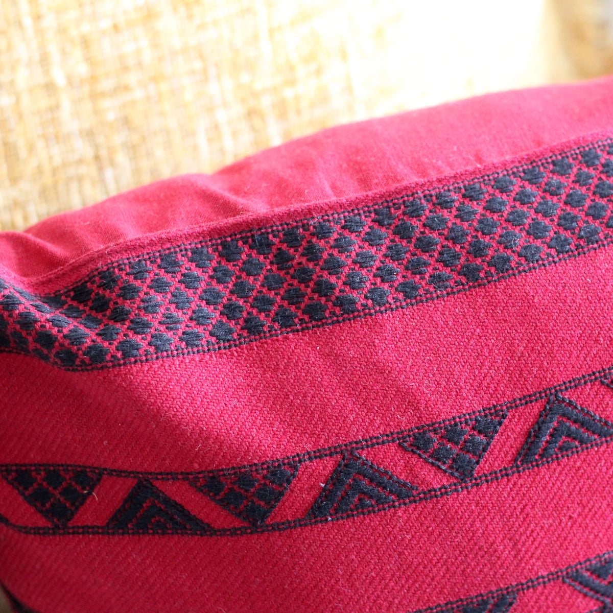 100 Cotton Decorative Pillow Cover Handwoven Cushion with Extra Weft 16x16 Single
