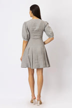 The Mirelle European Linen Fit and Flare Mini Dress