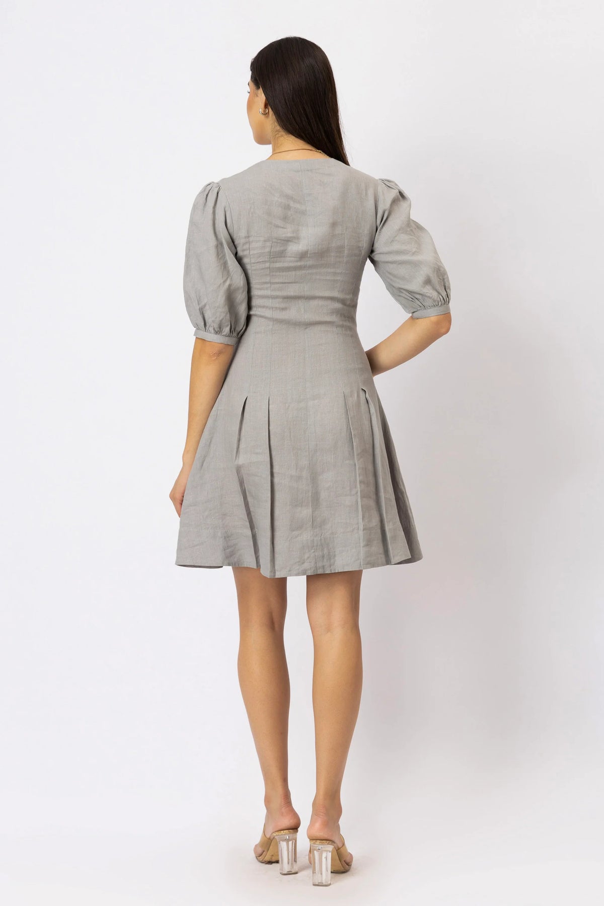 The Mirelle European Linen Fit and Flare Mini Dress