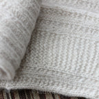 Womens Cashmere Socks Softest 100 Pure Pashmina Cashmere Indoor Bed Socks from Ladakh Himalayas Handspun Handknit Cashmere Wool Milk White L XL