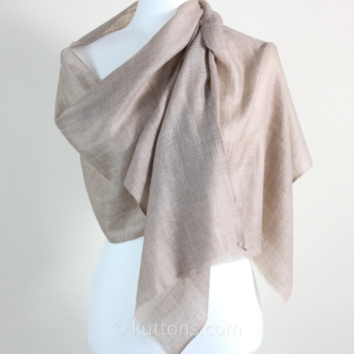 100 Pure Pashmina Cashmere Scarf Soft Featherweight Handspun Pashmina Wool Stole from Ladakh Himalayas Brown 15x70