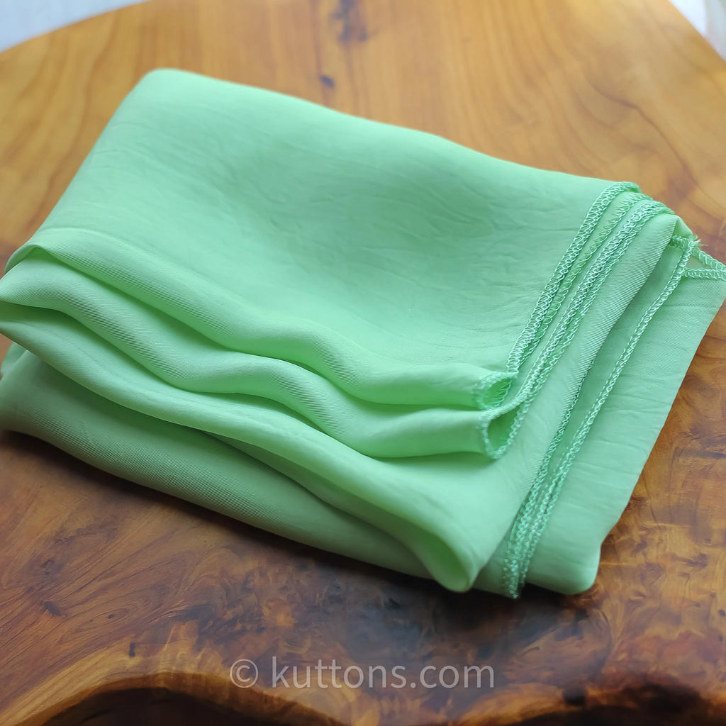 Pure Mulberry Silk Bandana Scarf Luxurious 100 Mulberry Silk Neck Square Emerald Green 24x25