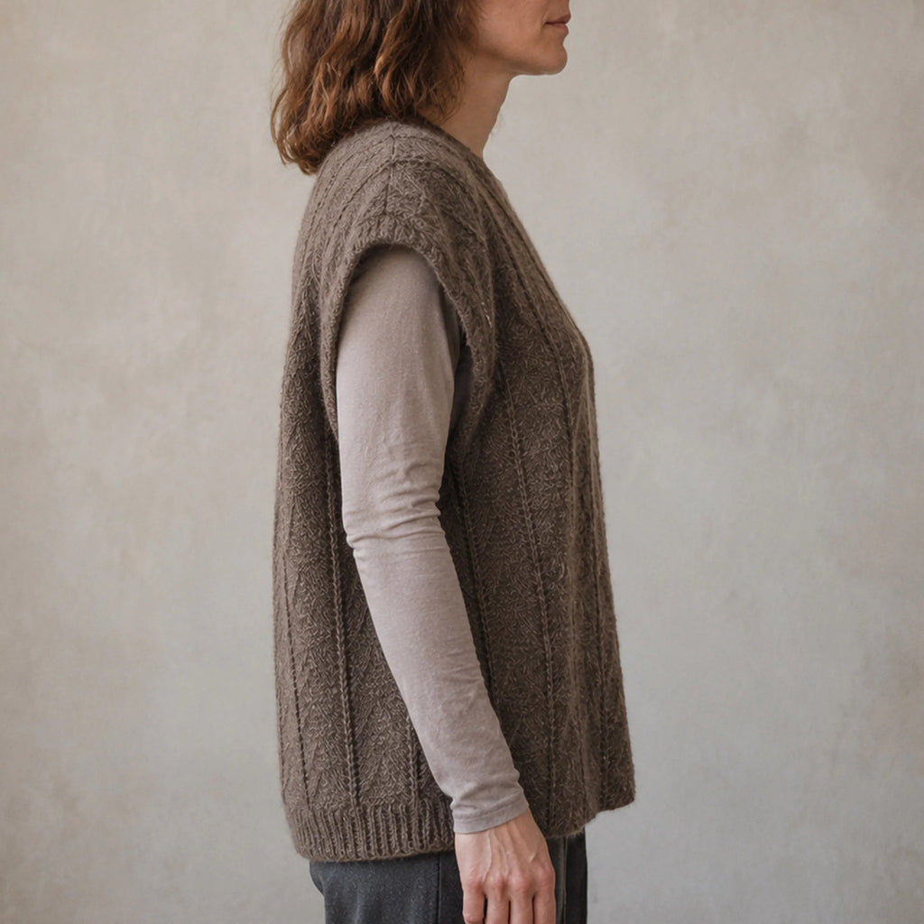 Handspun Ladakhi Bactrian Camel Wool Sweater Vest