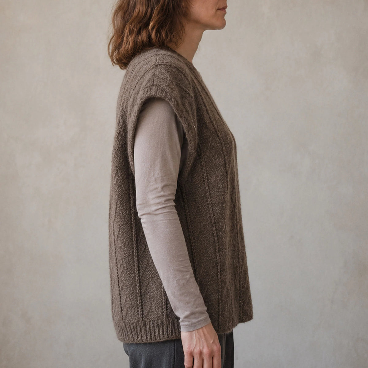 Handspun Ladakhi Bactrian Camel Wool Sweater Vest