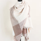 100 Pure Pashmina Cashmere Shawl 2 Ply 356 gm Handspun Handwoven Full Size Cashmere Shawl Wrap Made by Women Weavers of Ladakh Himalayas Brown Cream 38x75