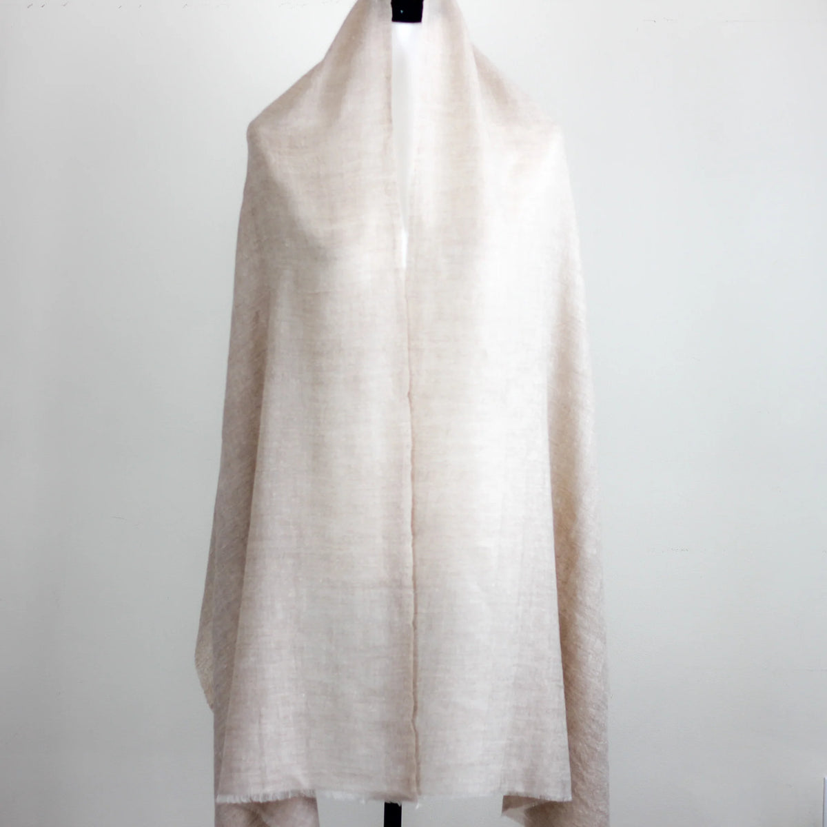 100 Pure Cashmere Scarf Handspun Softest Pashmina Cashmere Wool Stole from Ladakh Himalayas Light Brown 30x84