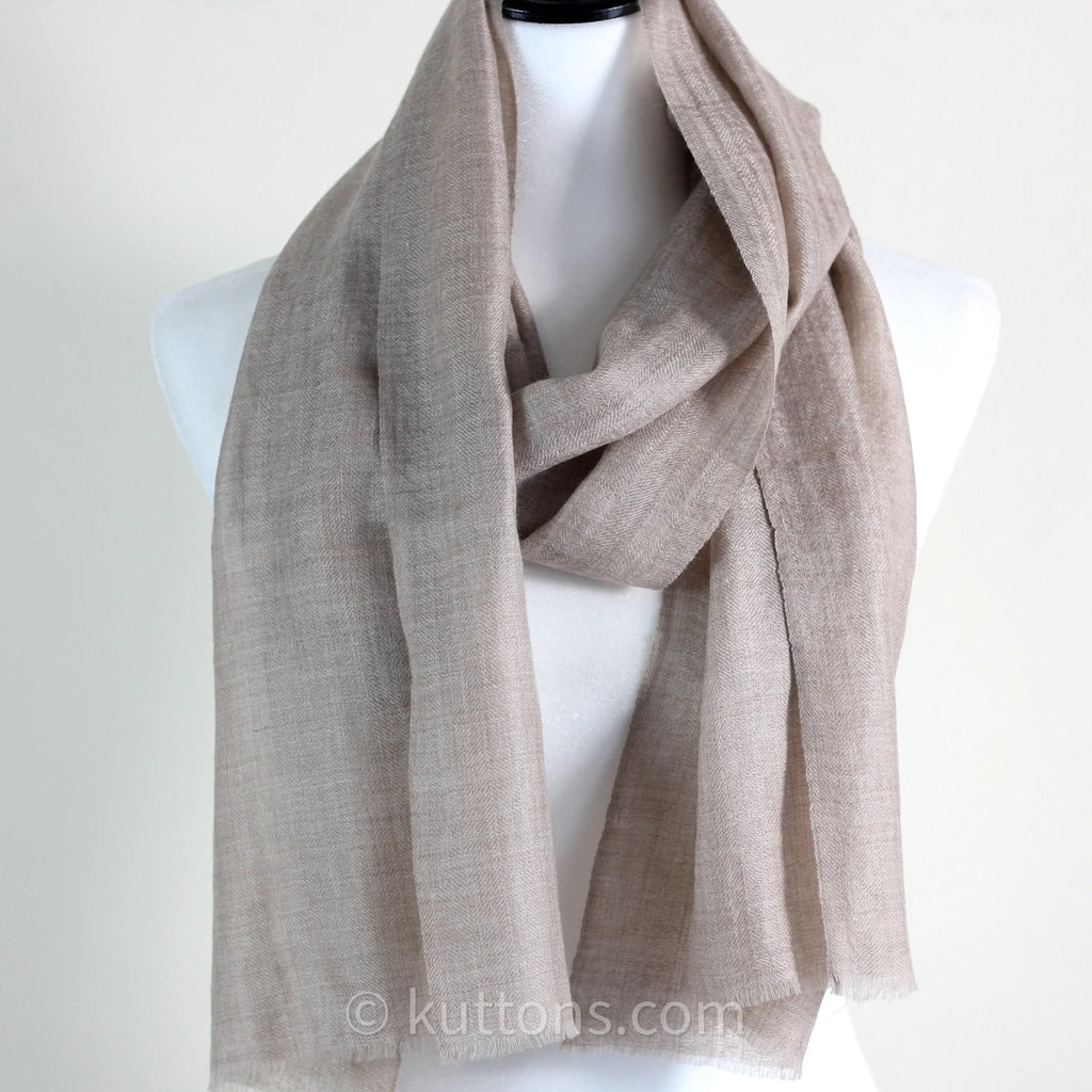 100 Pure Pashmina Cashmere Scarf Soft Featherweight Handspun Pashmina Wool Stole from Ladakh Himalayas Brown 15x70