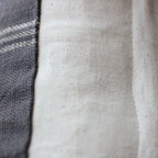 Handspun Handwoven Organic Wool Pillow Cover Antique Cushions Gray 20x20