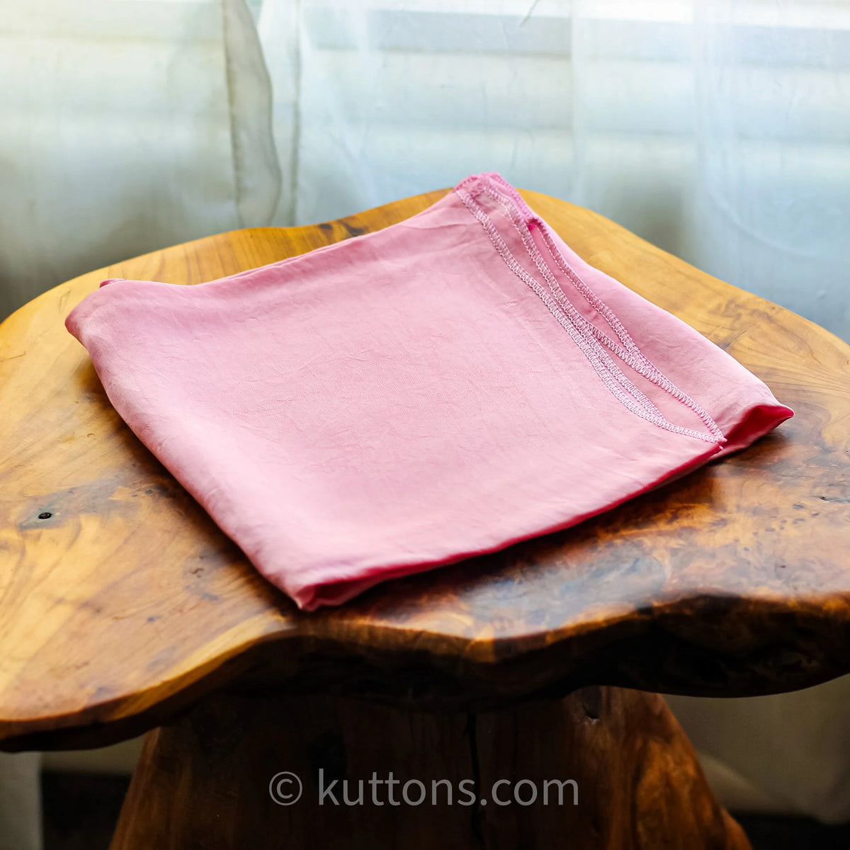 Mulberry Silk Bandana Scarf Luxurious Pure Mulberry Silk Neck Square Light Pink 24x25