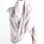 Pure Pashmina Cashmere Stole Soft Featherweight Handspun Pashmina Cashmere Wrap from Ladakh Himalayas Light Gray 29x82