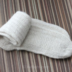 Womens Cashmere Socks Softest 100 Pure Pashmina Cashmere Indoor Bed Socks from Ladakh Himalayas Handspun Handknit Cashmere Wool Milk White L XL