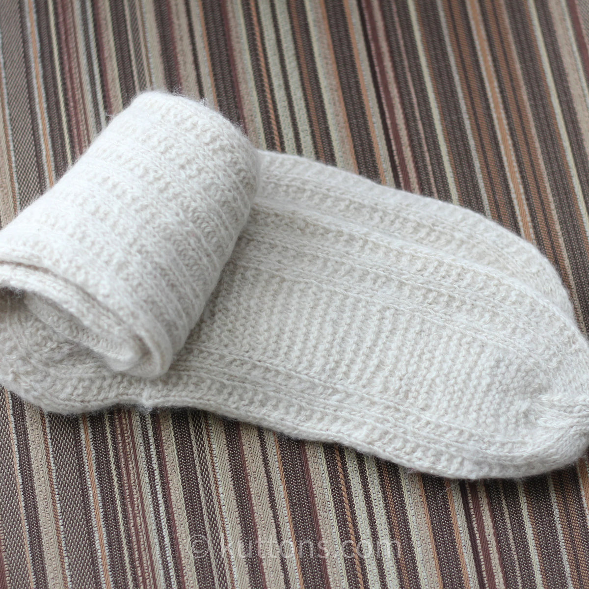 Womens Cashmere Socks Softest 100 Pure Pashmina Cashmere Indoor Bed Socks from Ladakh Himalayas Handspun Handknit Cashmere Wool Milk White L XL