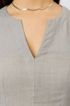 The Mirelle European Linen Fit and Flare Mini Dress