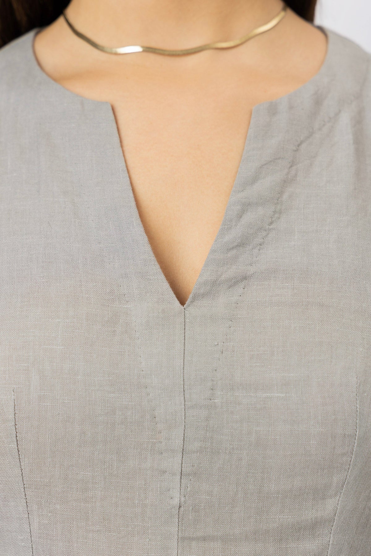 The Mirelle European Linen Fit and Flare Mini Dress