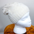 100 Pure Cashmere Beanie Handknit Pashmina Cashmere Hat from Ladakh Himalayas Cream Unisex