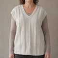 Handspun Pure Pashmina Cashmere V Neck Sweater Vest