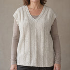 Handspun Pure Pashmina Cashmere V Neck Sweater Vest