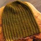 Naturally Dyed 100 Pashmina Cashmere Hat Handspun Handknit in Ladakh Himalayas Greenish Brown