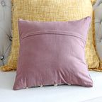 Sunburn Braids Jute Cotton Cushion Cover Handmade Decorative Pillow Brown 16 Square