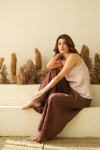 Summer Breeze Linen Tank Top Cami with Adjustable Straps Sleeveless Organic Washed Linen Crop Slip Camisole