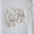 Cashmere Mitts for Babies Toddlers Ultrasoft Pashmina Milk White