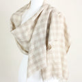 Pashmina Cashmere Scarf Soft Featherweight Pure Cashmere Wool from Ladakh Himalayas Cream 14x80