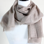 100 Pure Pashmina Cashmere Scarf Soft Featherweight Handspun Pashmina Wool Stole from Ladakh Himalayas Brown 15x70