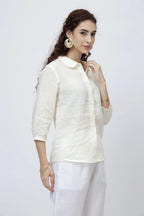 Signature Linen Button Shirt Soft Spread Collar