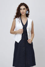 Tailored Linen Vest Top European Linen Waistcoat