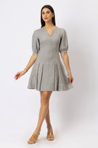 The Mirelle European Linen Fit and Flare Mini Dress