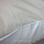 Applique Work Cotton Cushion Cover Handcrafted Decorative Pillow Cream 16x16