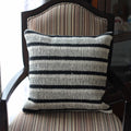 Handwoven Cotton Throw Pillow Cover Indoor Outdoor Cushion Sturdy Black White 18x18