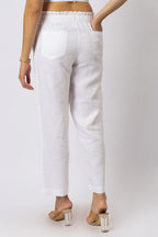 European Linen Relaxed Drawstring Pants