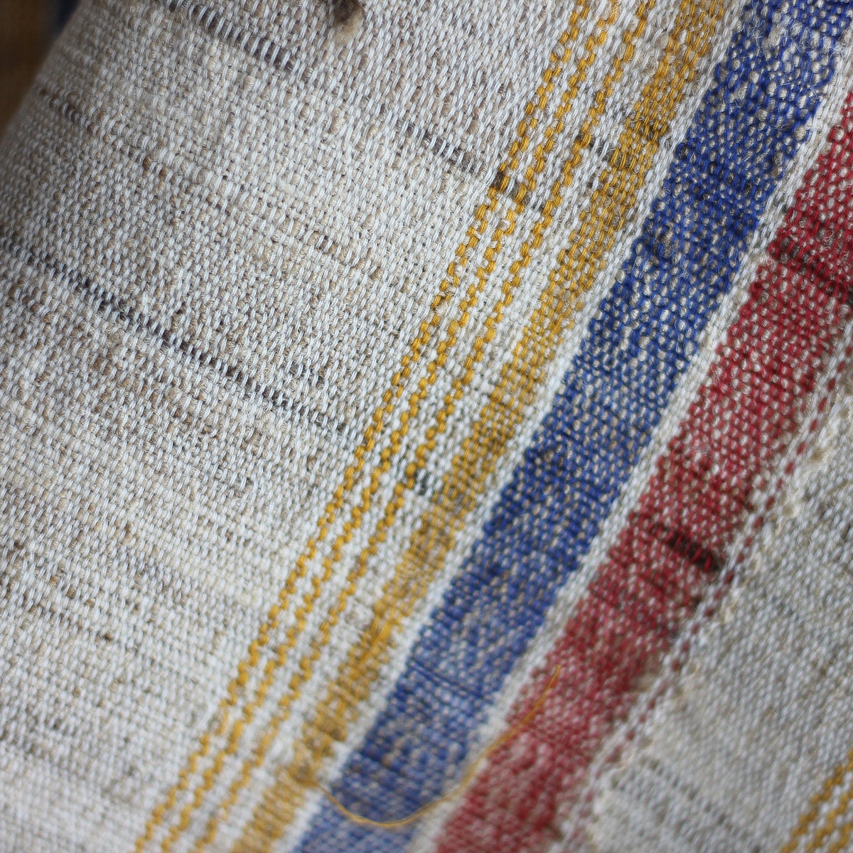 Handwoven Wrap from Handspun Tussar Silk Fine Cotton Colourful Tassels Beige Stole 24x86