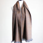 Camel Wool Scarf One of a Kind Himalayan Double Hump Bactrian Camel Wool Muffler Handwoven in Ladakh Brown 15x67
