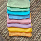 Pure Mulberry Silk Bandana Scarf Luxurious 100 Mulberry Silk Neck Square Emerald Green 24x25
