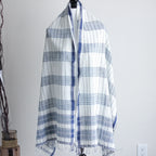 Organic Cotton Wrap with Tassels Handwoven Genetically Pure Organic Kala Cotton Scarf White 23x76 multiple designs