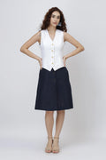 Tailored Linen Vest Top European Linen Waistcoat