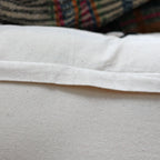 Handwoven Cotton Throw Pillow Cover Indoor Outdoor Cushion Sturdy Black White 18x18