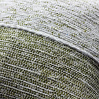 Handwoven Linen Throw Pillow Cover Made from Fabric Waste Decorative Linen Cushions Green 20x20