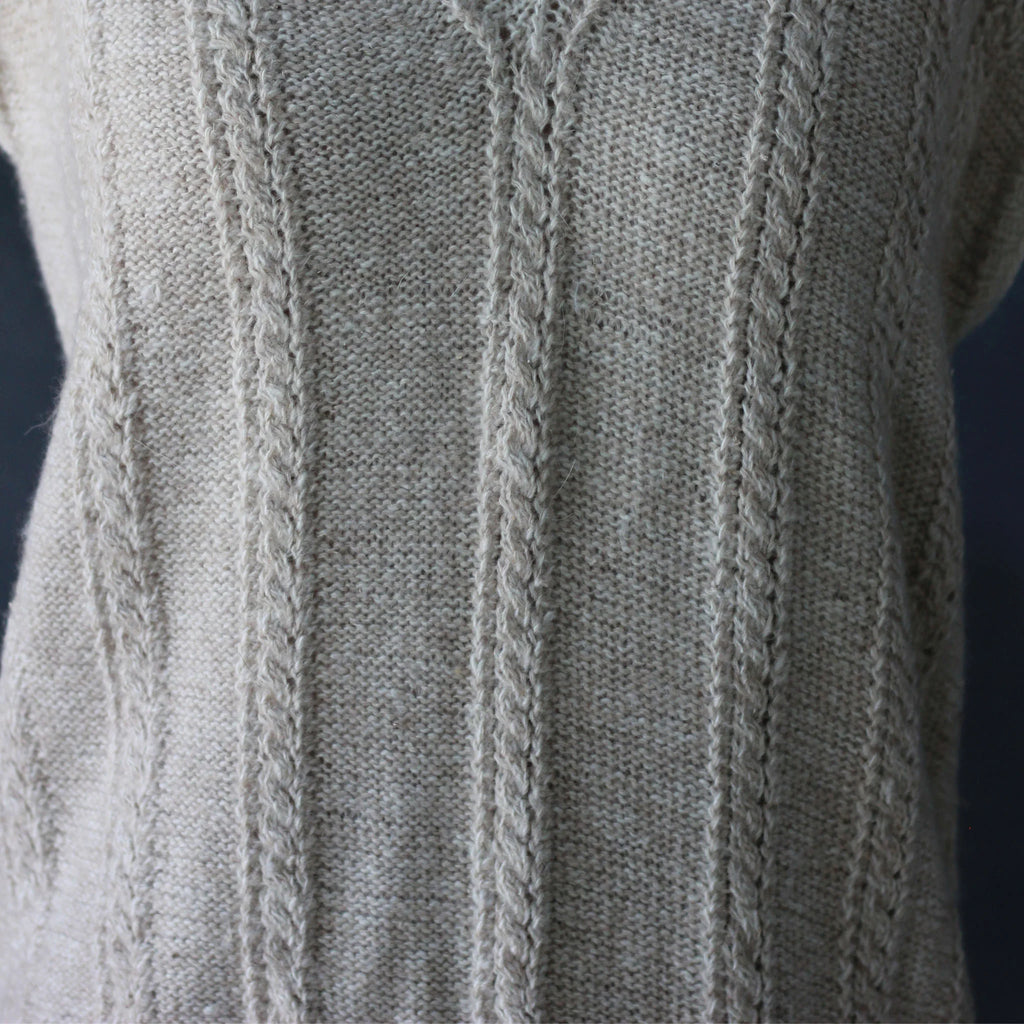Handspun Pure Pashmina Cashmere V Neck Sweater Vest