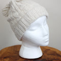 Cashmere Cable Hat with Pom Pom 100 Pashmina Cashmere from Ladakh Himalayas Cream